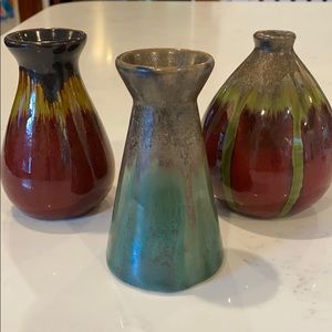 Ceramic vases/decor- set of 3
